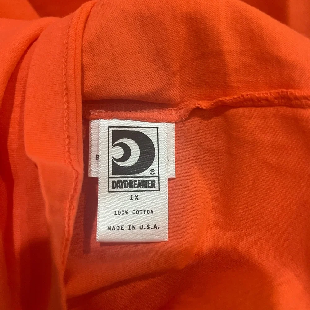 Daydreamer The Beach Boys Surfs Up Boyfriend Tee Orange - Picture 7 of 7